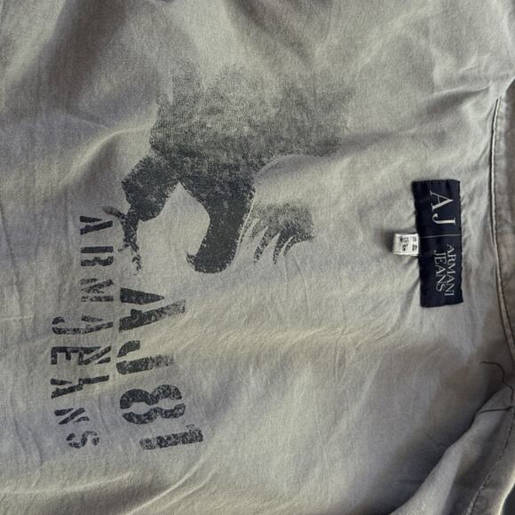 Armani Jeans Men’s Linen Blazer Jacket EU 48 US Small Gray Casual AJ 81 - Picture 14 of 16